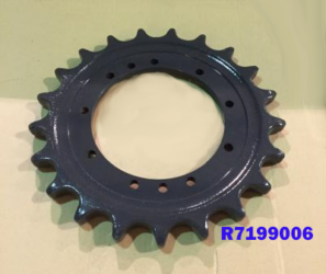 Rubber Supply Company Sprocket for Mini Excavator part # R7199006