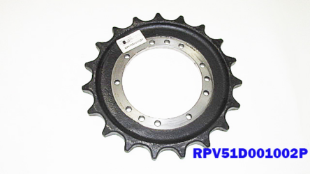 Rubber Supply Company Sprocket for Mini Excavator part # RPV51D01002P1